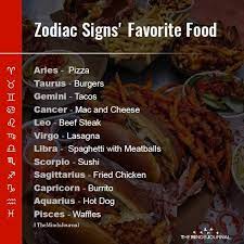 You like traditional recipes and you want something simple. Zodiac Signs Favorite Food