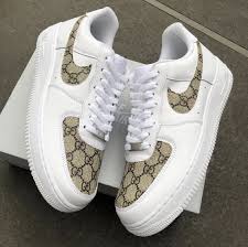 Custom Brown G Af1 In 2020 Custom Nike Shoes Nike Shoes Air Force Hype Shoes