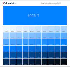 Color Space Information 007fff 007fff Similar Pantone Color Name Information Color Schemes Light Darkshade Pantone Cmyk Solid Color Background Pantone