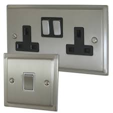 Light fixtures are a separate realm. Brushed Nickel Sockets And Switches