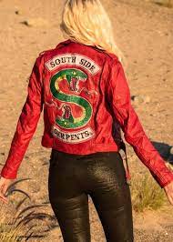 Womens Serpents Red Leather Motorcycle Jacket Red Leather Jacket Outfit Jackets Leather Jacket