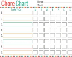 15 free childrens chore chart templates utemplates