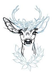 Pin By Maira On Tatu In 2020 Deer Tattoo Deer Drawing Animal Tattoos