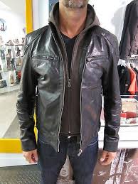 Mens Black Leather Jacket Gipsy Biko 100 Genuine Cowhide Leather On Popscreen