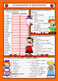 Free esl worksheets and answer keys for comparatives adjectives. Comparatives And Superlatives English Grammar Worksheets English Adjectives Learn English