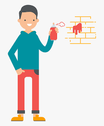 Maybe you would like to learn more about one of these? Cartoon Illustration Of A Man Holding A Can Of Spray Drawing Hd Png Download Transparent Png Image Pngitem