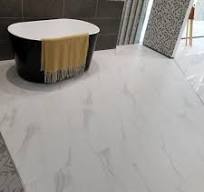 White Carrara Marble Glazed Porcelain Floor Tile (600X600mm)