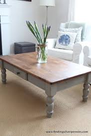 French Linen Coffee Table Painted Coffee Tables Furniture Makeover Coffee Table