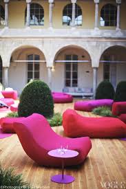 vogue living s editor in chief victoria carey reports from day three milan design week from marni to paola lenti to c pink outdoor furniture vogue living pink
