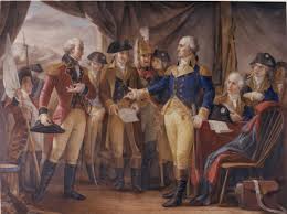 The national park service has long since claimed research shows otherwise. U S House History On Twitter Otd General George Washington And Lord Cornwallis Began Negotiating The British Terms Of Surrender At Yorktown Constantino Brumidi Drew This Fresco Of The Scene In 1857 Uscapitol