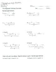 These next problems require you to integrate both segment addition and segment overlap to solve. Segment Addition Worksheet Sqc Jmewt Ma Anal L Ersackirs 3 U Male V 3 Wu Name The Segment Addition Postulate Date Period Find The Length Indicated 1 H Course Hero