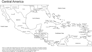 Printable Outline Maps For Kids America Outline Printable Map With Country Borders And Names Outline Central America Map South America Map Central America