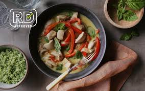 This coconut curry chicken is a healthy dinner that's packed with flavor. 30 Minute Thai Coconut Chicken Curry Recipes Myfitnesspal