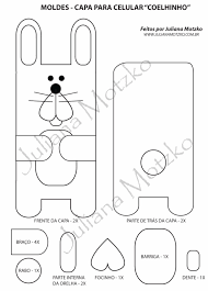 Capa De Celular Com Orelha De Coelho Molde Da Capa De Celular Coelhinho Tecidos Artesanais De Feltro Capinha De Celular De Feltro Capas De Celular