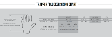 junior goalie glove size chart batting glove hand size chart