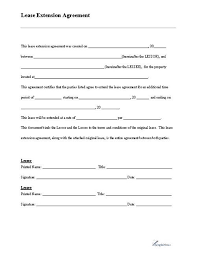 A written lease and a spoken or oral agreement. Lease Extension Form Download Pdf Document Rental Agreement Templates Lease Agreement Free Printable Lease Agreement
