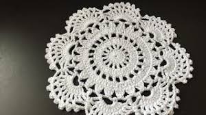 Apprendre le crochet tuto crochet facile pour débutant. Tuto Napperon Au Crochet Youtube