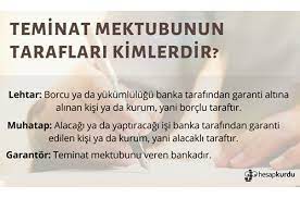 Taraflar arasındaki ticari ilişki ziraat katılım güvencesi altına alınır. Teminat Mektubu Nedir Hesapkurdu Com