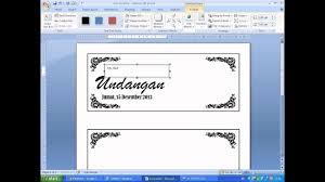 Undangan walimatul hamli nur khalidah di 2020 | undangan, contoh kartu nama, desain undangan desain unni: Cara Membuat Undangan Berbingkai Dengan Msword Youtube
