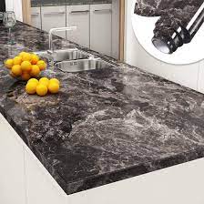 I was planning to redecorate the kitchen and the first thing i really needed to do was to replace the countertops. Buy Yenhome Faux Marble Counter Top Covers Peel And Stick 24 X 118 Inch Sandstone Black Brown Marble Wallpaper For Countertop Peel And Stick Wallpaper Self Adhesive Shelf Liner For Kitchen Cabinets