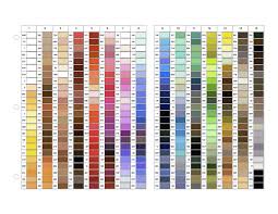 11 detailed gutermann dekor thread color chart