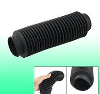 40mm Diameter Black Rubber Corrugated Sleeve Moulded Molded Bellow