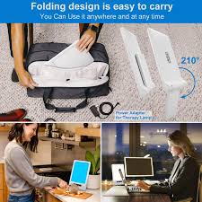 Light Therapy Lamp Happy Therapy Light Portable With Uv Free 10000 Lux Sun Light Adjustable Stepless 10000 In 2020 Light Therapy Lamps Therapy Lamp Light Therapy