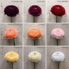 Crepe Paper Ranunculus Single Stem Wedding Flowers Home Etsy Handmade Flowers Paper Paper Flowers Diy Paper Flowers Craft