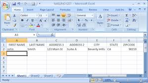 How To Build Print Your Mailing List By Using Microsoft Excel And Ms Word Small Business Matters Excel Microsoft Excel Small Business