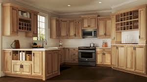 kitchen cabinets in natural hickory
