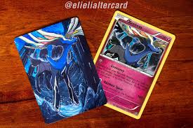 It has two flippers on its chest, and two more on the end of its tail. Xerneas Alter Card By Me Pokemon