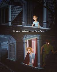 Peter Pan Peter And Young Older Wendy Believe Peter Pan Disney Kids Disney Quotes