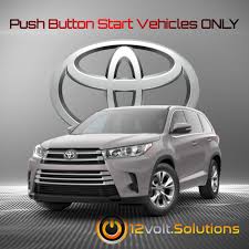 Oct 14, 2019 · this will allow you to open all your vehicle doors at the same time. 2014 2019 Toyota Highlander Plug Play Remote Start Kit Push Button 12volt Solutions