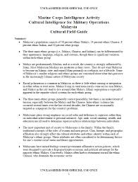 Maybe you would like to learn more about one of these? U Fouo Marine Corps Intelligence Activity Malaysia Cultural Field Guide Public Intelligence
