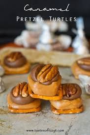 This turtle fudge was very well received by my taste testers and i suspect some may be expecting a second helping in my christmas care packages this year. Caramel Pretzel Turtles Easy Chocolate Pecan Candy Recipe
