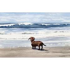 Robot Check Dachshund Art Dog Print Art Dog Art