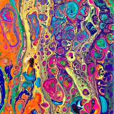Abstract Crazy Resin Art Painting Canvas Art Projects Pouring Painting