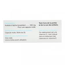 Médicament toco 500 mg : Toco 500 Mg 30 Capsules Molles Carence En Vitamine E