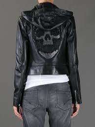 Skull Leather Jacket Philipp Plein Clothes Fashion Gothic Outfits