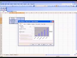 creating a bar chart using excel 2003