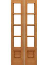Interior french doors with glass panels 4 Lite Interior French Door W Bottom Panel Mahogany Solid Wood Franzosische Innenturen Innenglasturen Rustikale Turen