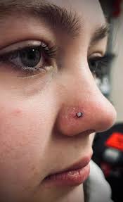 Piercing apprentice Ashtynn did her first nostril piercing today!✨ She is  booking for nostrils and ears ONLY. ❤️‍🔥 ✨Message her