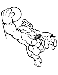 Gratis kleurplaten om te printen. Diddy Kong Coloring Pages Coloring Home