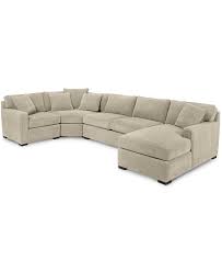Furniture Radley 4 Piece Fabric Chaise Sectional Sofa Created For Macy S Reviews Furniture Macy S Custom Sofa Sectional Sofa Fabric Sectional Sofas
