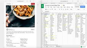 Check spelling or type a new query. How I Use Google Sheets For Grocery Shopping And Meal Planning