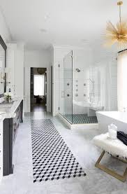 Black And White Geometric Cube Bathroom Floor Carpet Tiles Transitional Bathroom Bathroom Tile Designs Bathroom Interior Design Bathroom Interior