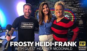 Frosty heidi and frank heidi wife. Frosty Heidi And Frank With Guest Heather Mcdonald Klos Fm