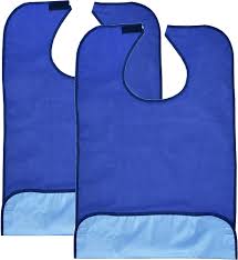 2 Pack Adult Bibs - Reusable and Washable Cotton Terry Cloth Aprons for  Elderly, Seniors and Disabled : Amazon.in: Health & Personal Care