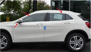 Upper Window Trim 6pcs Decoration For Benz Gla X156 2014 2015 Mercedes Benz Gla Benz Mercedes Benz