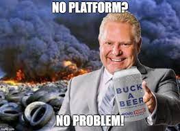 A statement from the premier's office says premier ford himself took to twitter over the weekend to announce that the restrictions. Doug Ford Memes Gifs Imgflip